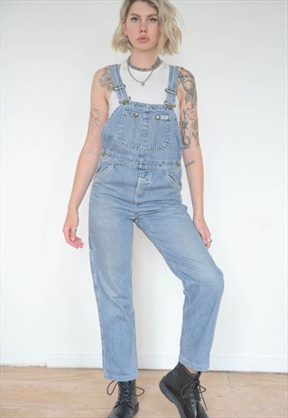 VINTAGE 90S LEE DUNGAREES DENIM IN LIGHT BLUE WASH