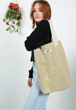 Reworked Corduroy Bag in Cream 1 Size 