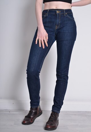VINTAGE LEE SKINNY FIT JEANS BLUE