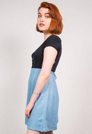 VINTAGE 90'S DENIM MINI DRESS