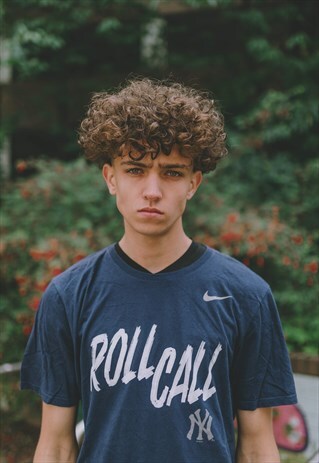 NAVY BLUE NIKE ROLL CALL SPELL OUT T-SHIRT
