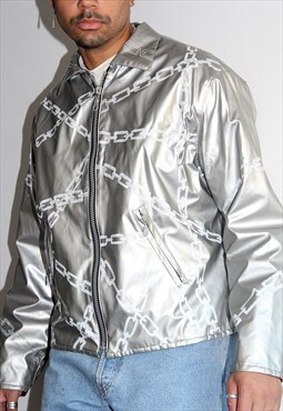 Silver Chains Vinyl Jacket Reworked