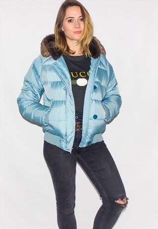 RARE RALPH LAUREN FAUX FUR HOOD PUFFER JACKET