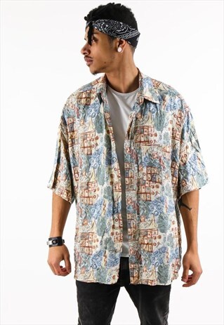 VINTAGE PATTERN SHIRT PSAW172D