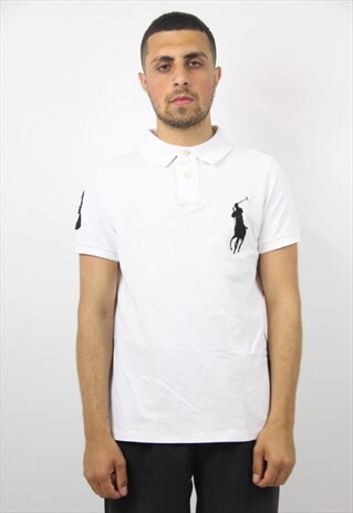 VINTAGE POLO RALPH LAUREN WHITE POLO SHIRT