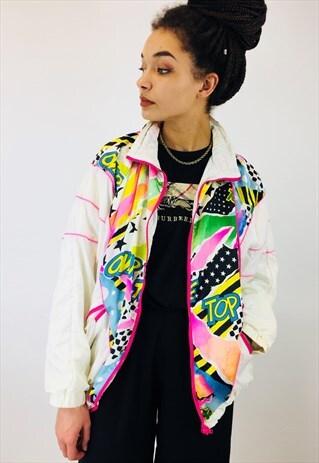 VINTAGE FESTIVAL 80S RAVE WINDBREAKER JACKET