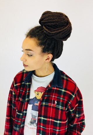 RALPH LAUREN TARTAN FLEECE JACKET