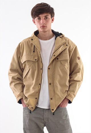 VINTAGE FJALLRAVEN WINDBREAKER 90S BEIGE KHAKI