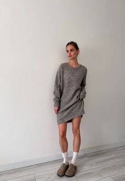 Acne Studios Wham Mohair Paw13 Wool Sweater Dress