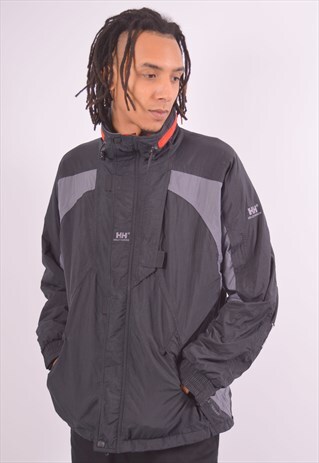 VINTAGE HELLY HANSEN WINDBREAKER JACKET BLACK