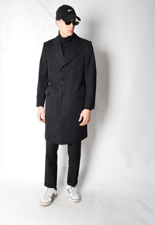 VINTAGE 90S DARK GREY LIGHTWEIGHT COAT