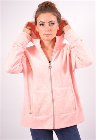 VINTAGE CALVIN KLEIN FLEECE HOODIE SWEATER PINK
