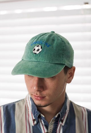 VINTAGE EMBROIDERED SOCCER CAP LOGO 90S X 3.0