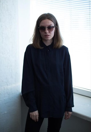 VINTAGE 80'S BLACK SHIRT