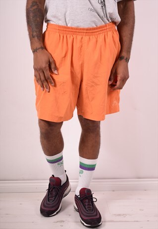 KAPPA MENS VINTAGE SHORTS XXXL ORANGE 90S