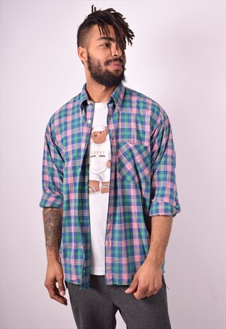 MENS VINTAGE SHIRT LARGE MULTI 90'S