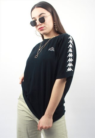 90'S RARE RETRO BLACK & WHITE T-SHIRT