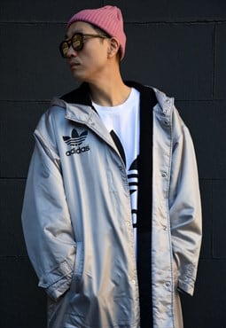 Vintage Oversized 'Adidas & Descente' Long Coach Jacket