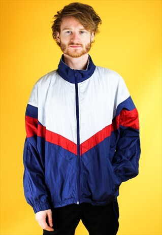 VINTAGE USA OLYMPICS SHELL TRACK JACKET WINDBREAKER RARE