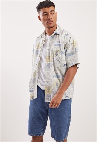 VINTAGE PATTERNED FESTIVAL SHORT SLEEVE SHIRT