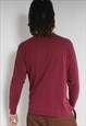 VINTAGE VANS LONG SLEEVE T-SHIRT MAROON