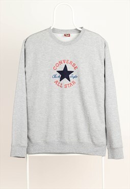Vintage Converse Crewneck Sweatshirt Grey 