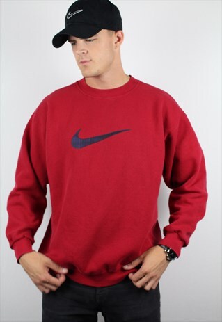 VINTAGE 90S NIKE BIG LOGO SWEATSHIRT JUMPER
