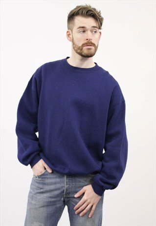 VINTAGE 1990S BLUE SWEATER