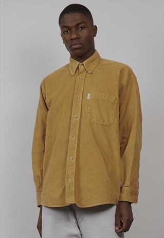 VINTAGE 90'S MUSTARD CORDUROY SHIRT