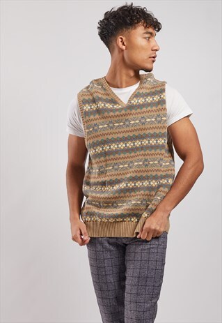 VINTAGE TOMMY HILFIGER SLEEVELESS KNITTED JUMPER