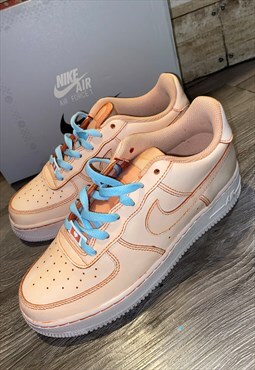 Nike panel custom Nike Air Force 1 - tie dye peach  