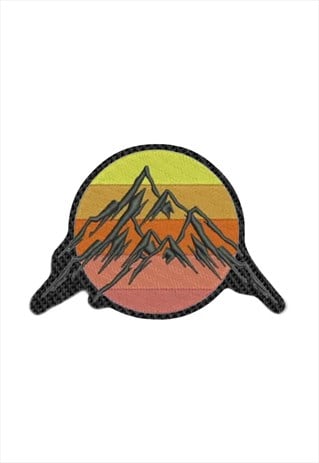 Embroidered Mountains iron on patch / sew on patch
