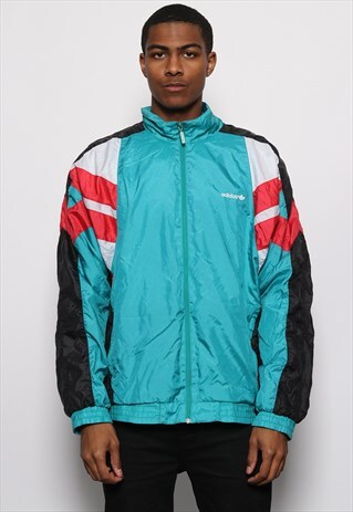 VINTAG ADIDAS LOGO TRACK JACKET GREEN