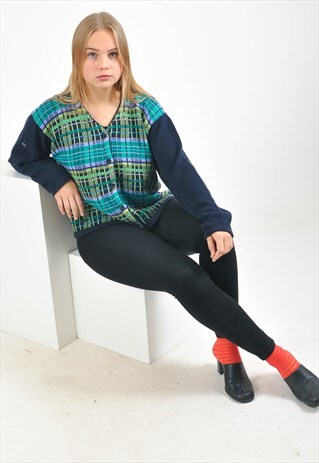 VINTAGE CHECKED CARDIGAN