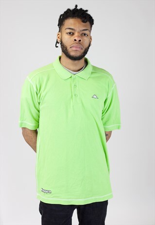 VINTAGE 90'S KAPPA GREEN POLO SHIRT