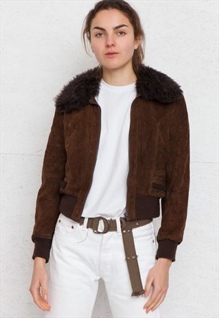 VINTAGE BROWN SUEDE JACKET
