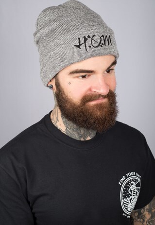 HOM LOGO GREY BEANIE