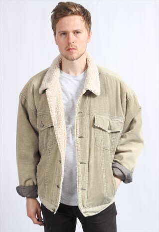VINTAGE FLEECE LINED CORDUROY JACKET