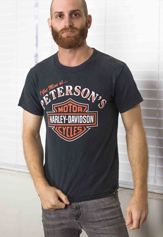 VINTAGE HARLEY DAVIDSON T-SHIRT LOGO 90S S 6.3