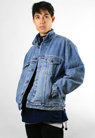 LEVI VINTAGE DENIM JACKET, LIGHT DENIM, M