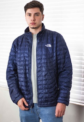 VINTAGE NORTH FACE JACKET PUFFER JACKET LOGO 90S L 13