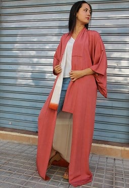 Red Long Kimono