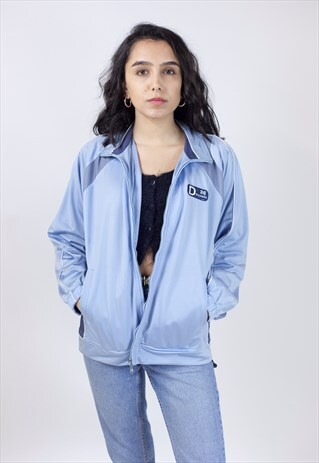 VINTAGE DIADORA 90'S BLUE/GREY SPORTS JACKET