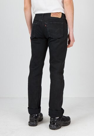 VINTAGE BLACK LEVI'S 501 FIT DENIM JEANS