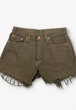 Vintage Levi's 565 Cut Off Denim Shorts Brown W34 BV20266