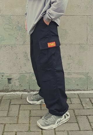 FMC Y2K CARGO TROUSERS BLACK