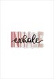 EMBROIDERED INHALE EXHALE GRADIENT EFFECT IRON ON PATCH 