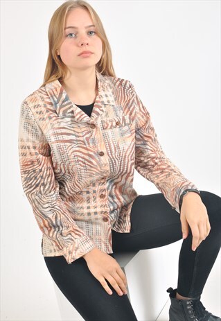 VINTAGE 90'S SHIRT IN ABSTRACT PRINT
