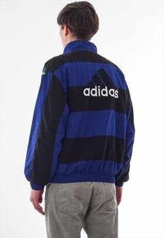 VINTAGE ADIDAS EQUIPMENT TRACKSUIT 90S BLUE BLACK BIG LOGO