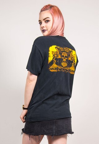90'S VINTAGE BLACK MOTORCYCLE T-SHIRT